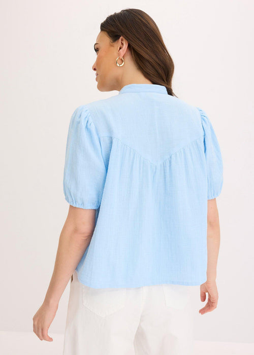 Bluza s kratkim rukavima od muslina