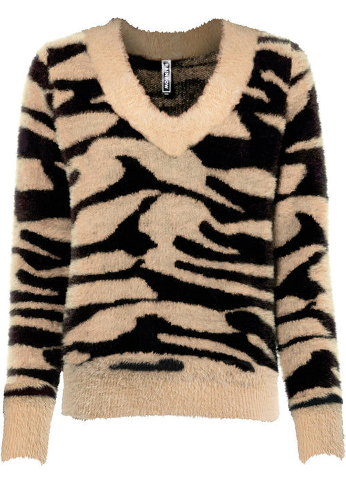 Pleteni pulover sa životinjskim motivom