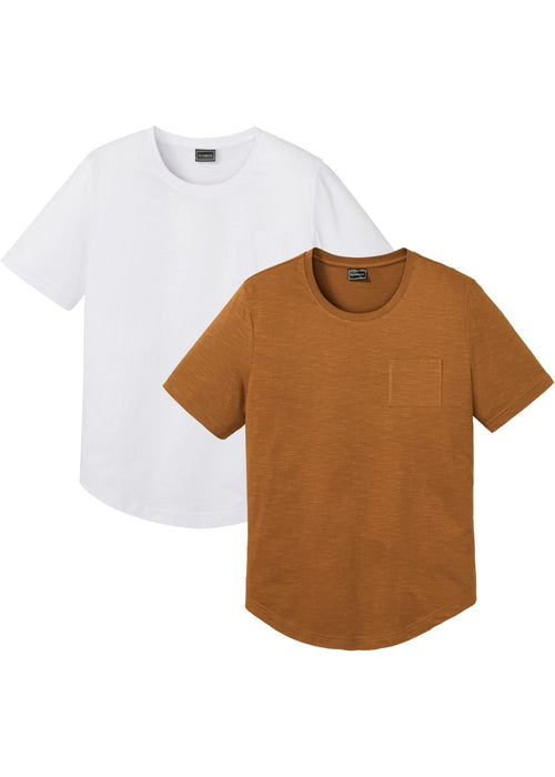 T-shirt majica od organskog pamuka s džepom na grudima (2 komada)